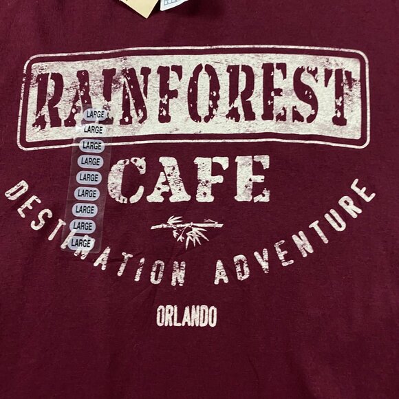 NWT Vintage Rainforest Cafe Long Sleeve T Shirt Adult Large - Picture 2 of 8